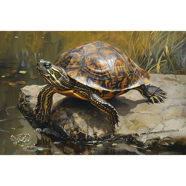 Turtle Abstract Canvas